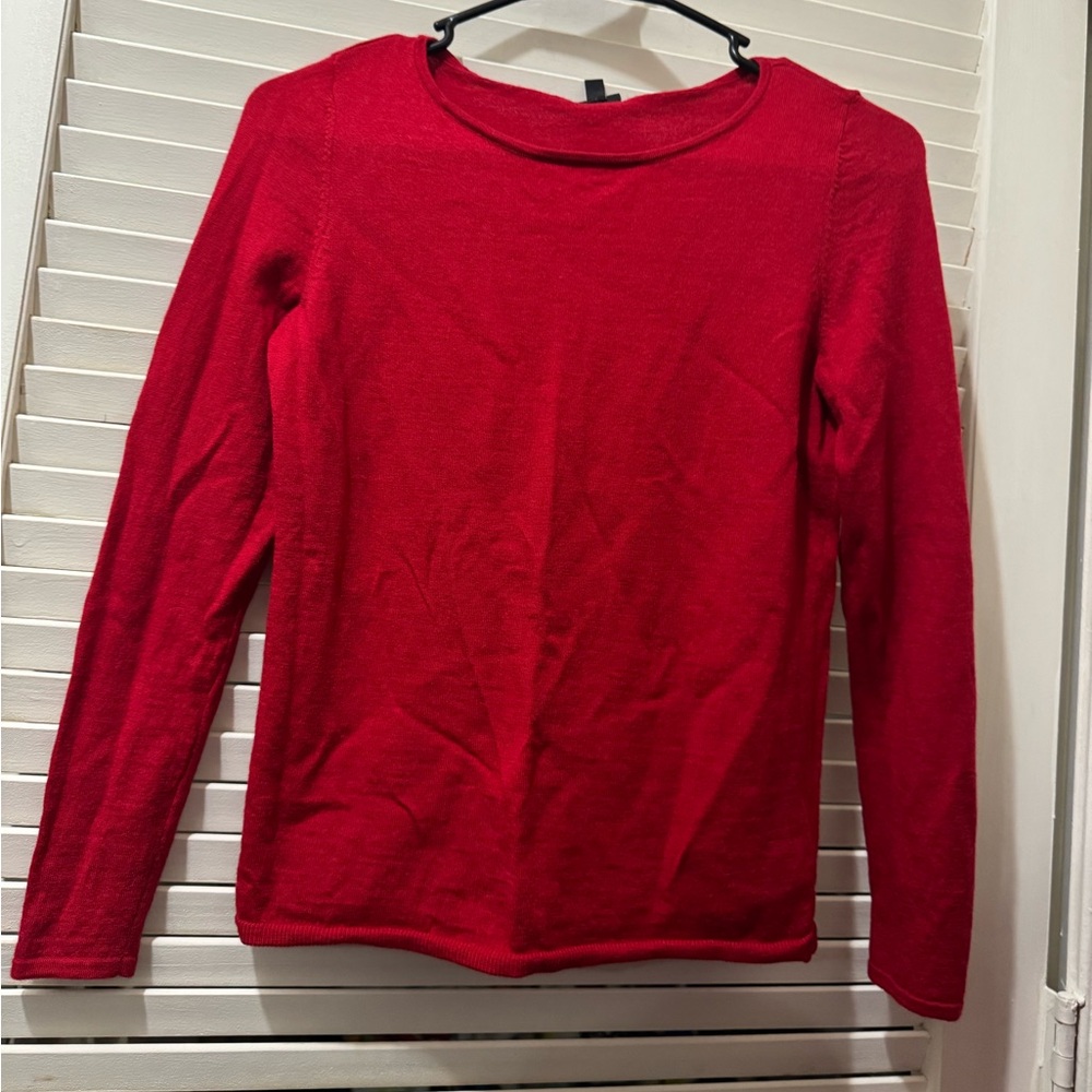 Talbots Classic Red Crew Neck Sweater